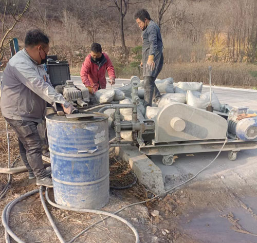 大观路面下沉注浆